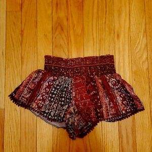 FOREVER 21, XS SHORTS, Burgundy
